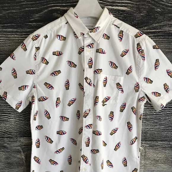 Urban Outfitters Shirt Ice Cream Cone Print NWT - Picture 5 of 8